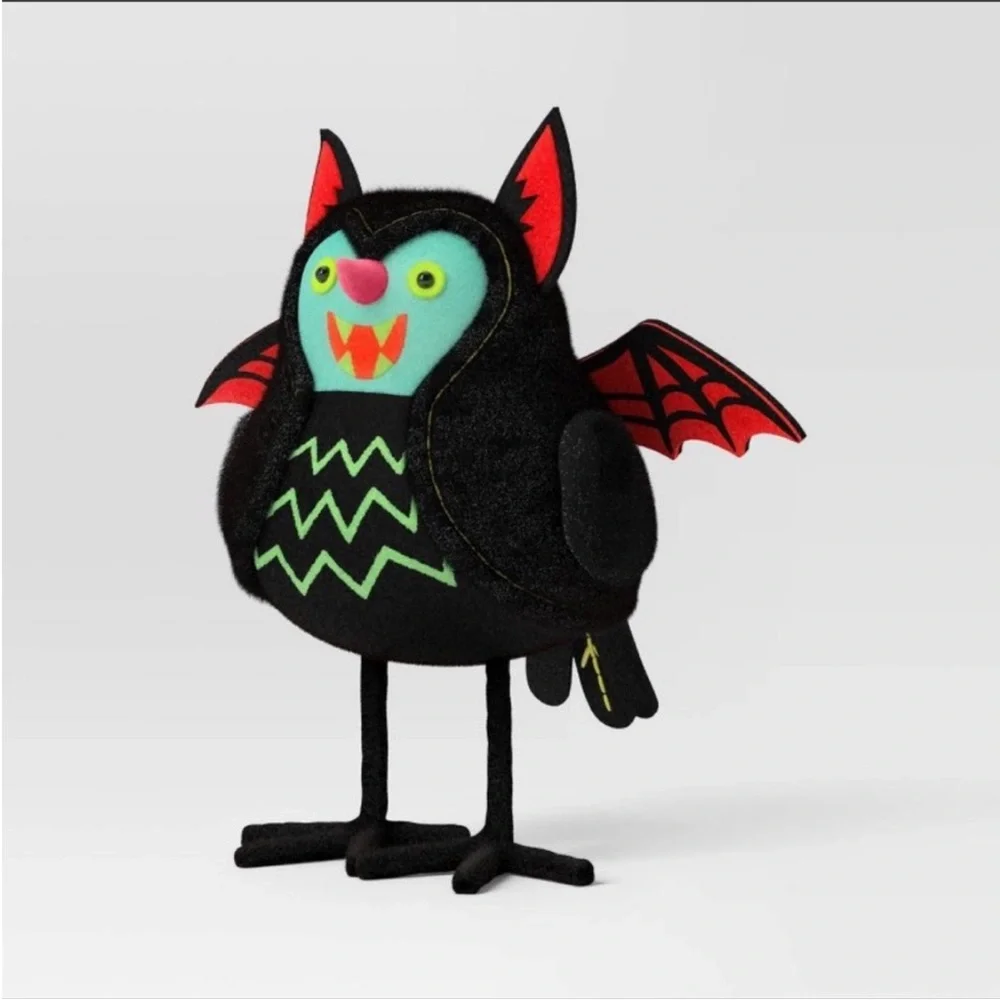 Target Hyde & EEK! Halloween Black Bat Felt Fabric Bird “Batrick”